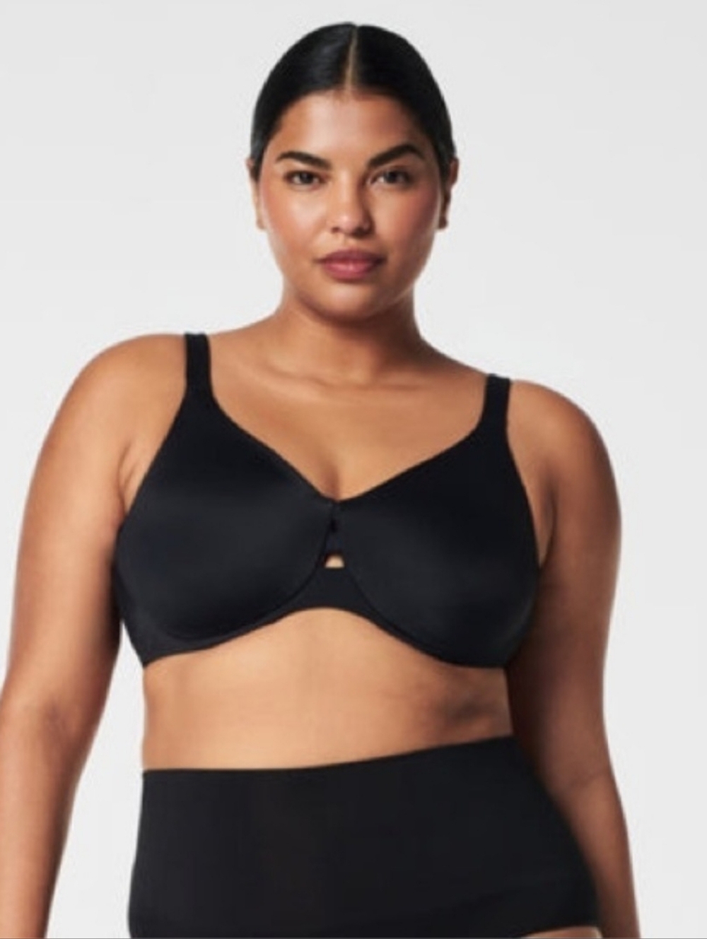 SPANX Low Profile Minimizer Bra Women’s size 40G Black Nylon Full Coverage Prep